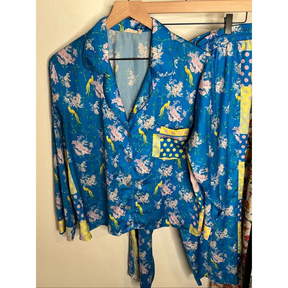 Ugg Satin Floral PJ Set | Blue in XL - Picture 2 of 7